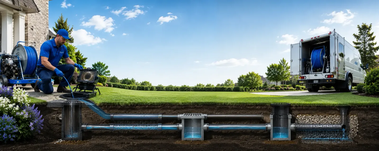 Outdoor drain cleaning information for Broadway, OH